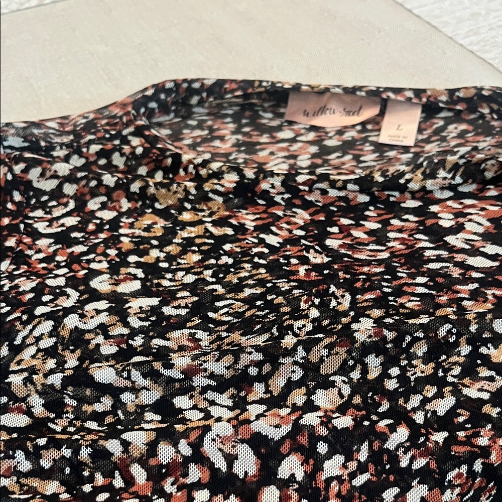 Multicolor Patterned Women's Top
